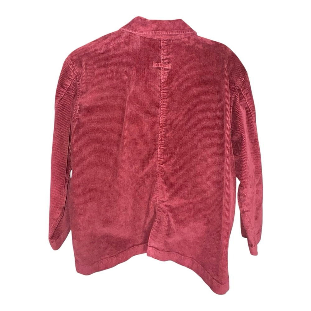 Isaac Mizrahi Live! Maroon Corduroy Jacket Blazer US Size Large - Picture 2 of 15